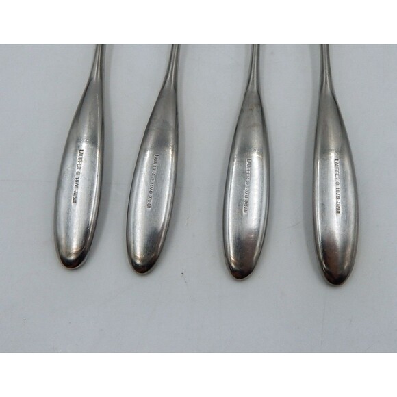 Towle Lauffer Magnum Stainless Flatware 18/8 Set 4 Salad Forks Japan 7 Inch - Picture 7 of 10